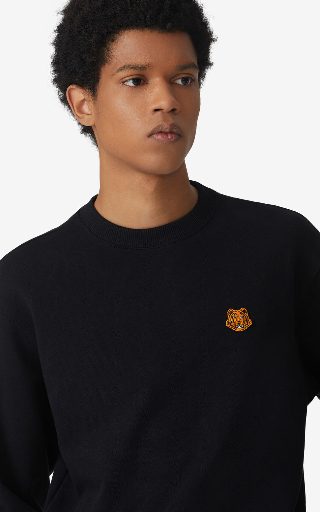 Kenzo 虎 Crest スウェット メンズ 黒 - MJTPRX498